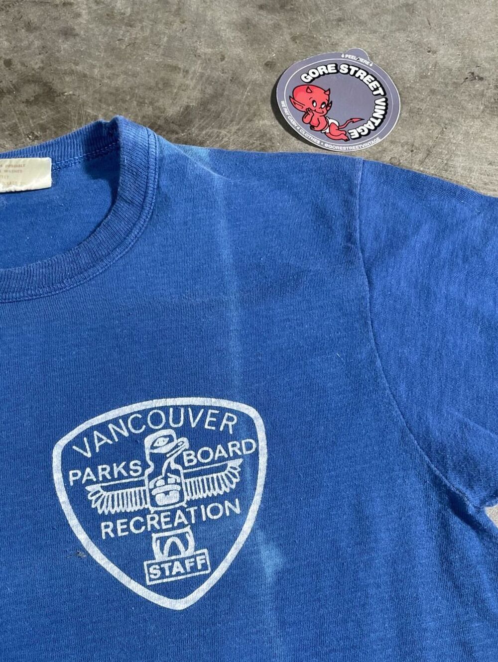 Vintage 70s Vancouver Parks & Recreation Board Tee M 16x25